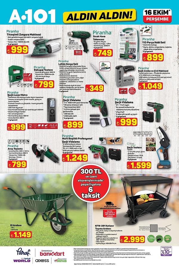 Piranha Titreşimli Zımpara Makinesi 999 TL