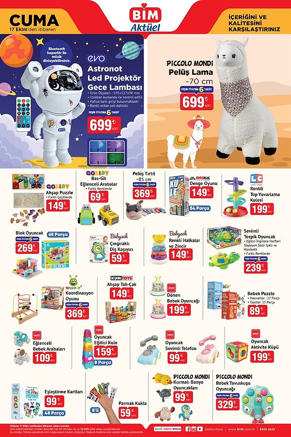 Astronot Led Projektör Gece Lambası 699 TL