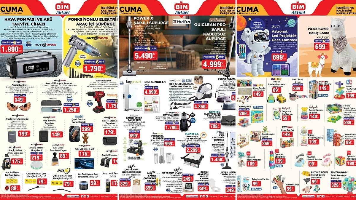 BİM&apos;e Buharlı Temizleme Cihazı Geliyor! 17 Ekim 2025 BİM Aktüel Ürünler İndirim Kataloğu