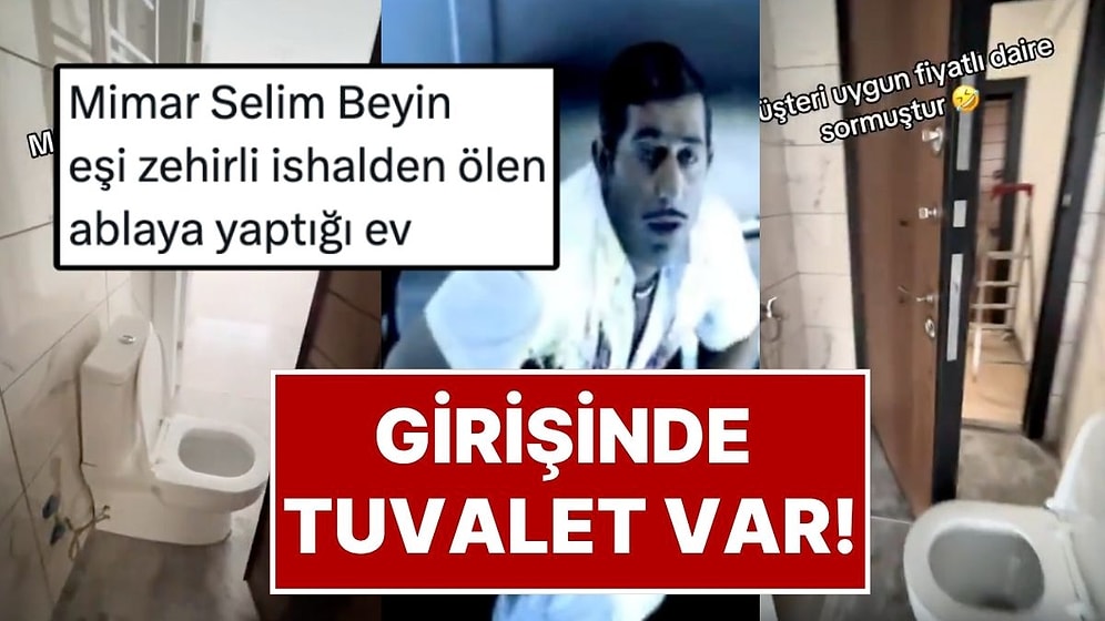 Mimari Hata mı Yoksa İlginç Bir Özel Talep mi? Evin Kapısı Direkt Tuvalete Açılıyor!