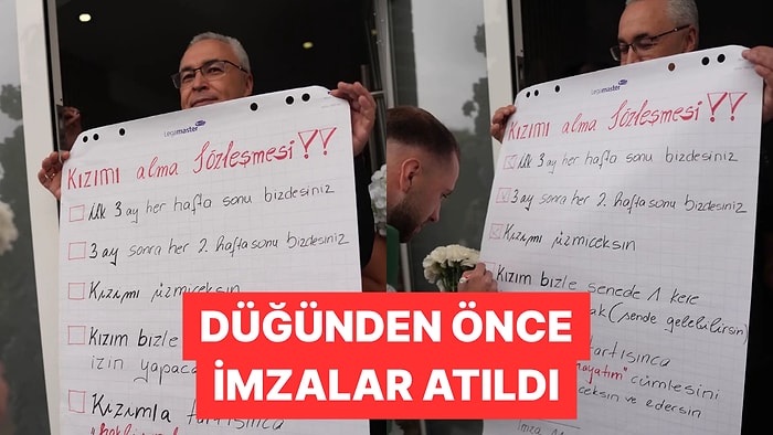 Kızını Evlendiren Baba Damadına Sözleşme İmzalattı