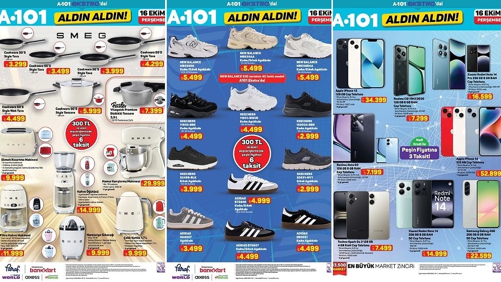 A101'e Emporio Armani Ayakkabılar Geliyor! 16 Ekim 2025 İnternete Özel Aldın Aldın Kataloğu