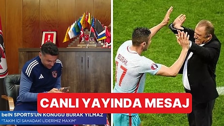 Canlı Yayında Röportaj Veren Burak Yılmaz'a Fatih Terim'den Sürpriz