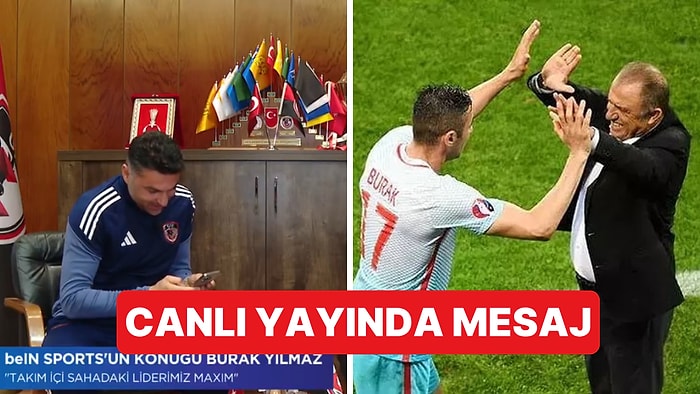 Canlı Yayında Röportaj Veren Burak Yılmaz'a Fatih Terim'den Sürpriz