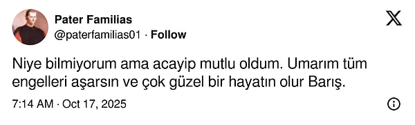 İyi dileklerini ileten de...