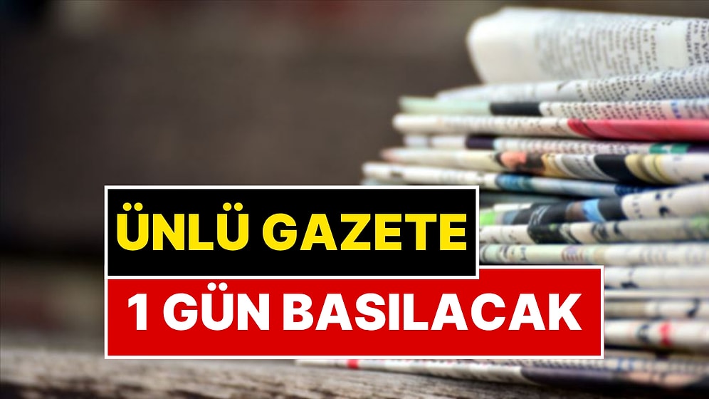 Yarım Asırlık Gazete Artık Sadece Cumartesi Günleri Basılacak