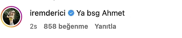 Derici, yanıtından sonra bir de aşağıdaki yorumu yapmıştı 👇