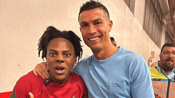 Ronaldo hayranı IShowSpeed, artık Ronaldo'ya daha yakın.