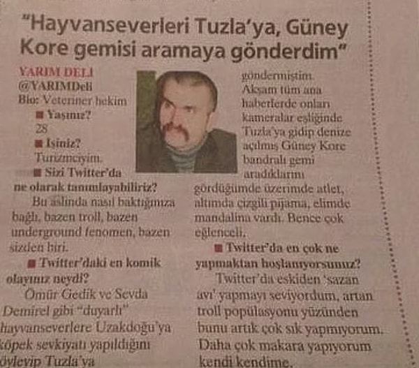 Sizin aklınıza gelen en ilginç olay hangisi?