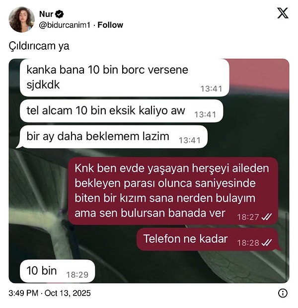 Bir şey kalmamış.