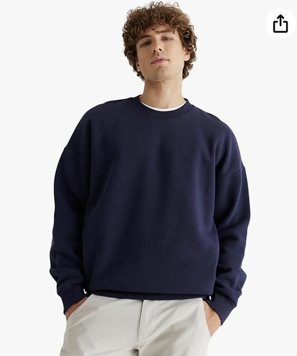 Bisiklet Yaka Sweatshirt