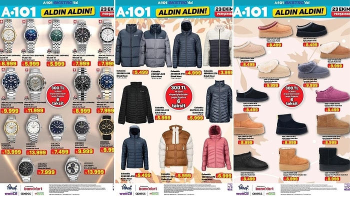 A101'e Columbia Mont Çeşitleri Geliyor! 23 Ekim 2025 İnternete Özel Aldın Aldın Kataloğu