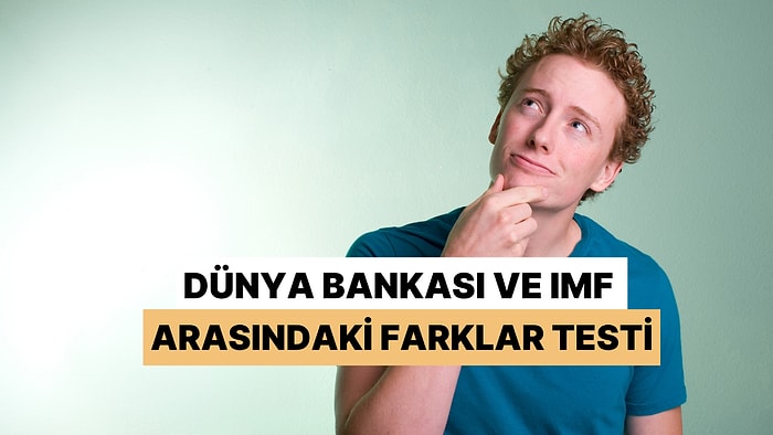 Dünya Bankası ve IMF Arasındaki Farkı Ayırt Edebilir misin?