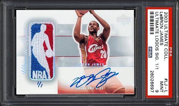 4. 2003-04 Ultimate Collection LeBron James RC Kartı