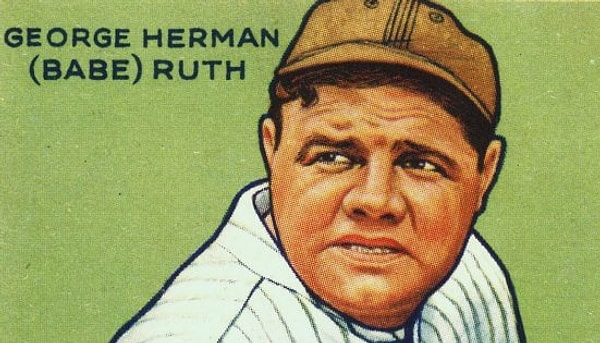 8. Babe Ruth 1933 Goudey Kartı