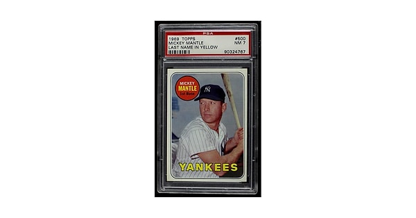1. Mickey Mantle’ın 1969 Topps Kartı