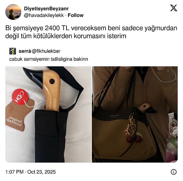 2400 TL'te şemsiye...Daha neleeer???