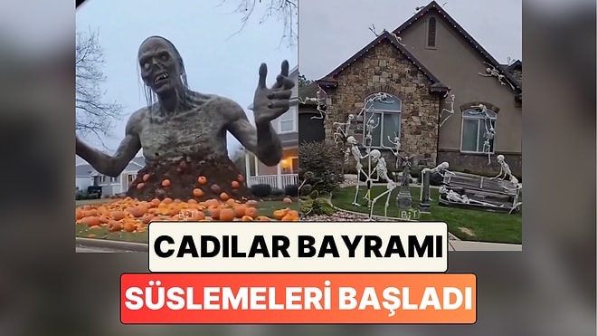 Teknoloji ile Başka Bir Seviyeye Gelmiş: ABD'de Cadılar Bayramı İçin Yapılan Süslemeler Gündem Oldu