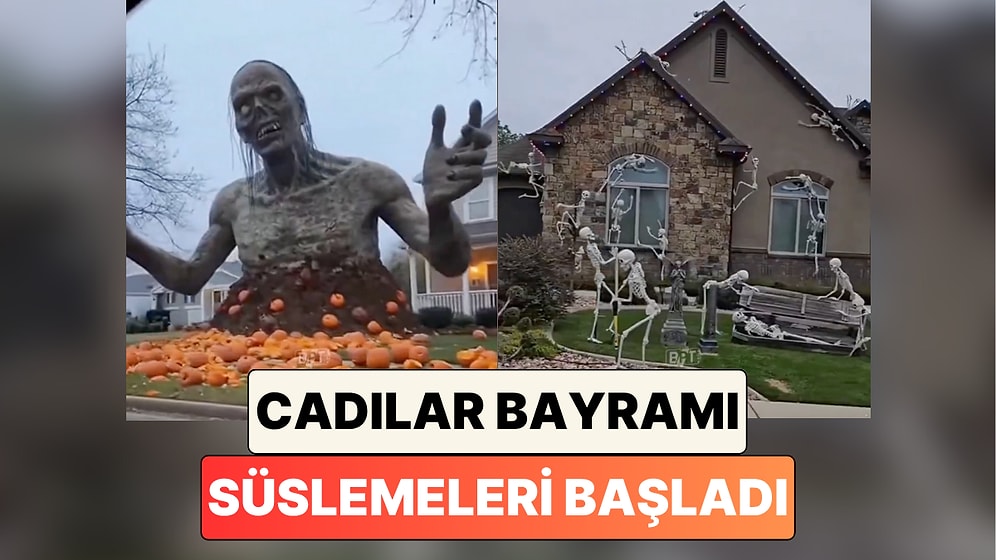 Teknoloji ile Başka Bir Seviyeye Gelmiş: ABD'de Cadılar Bayramı İçin Yapılan Süslemeler Gündem Oldu