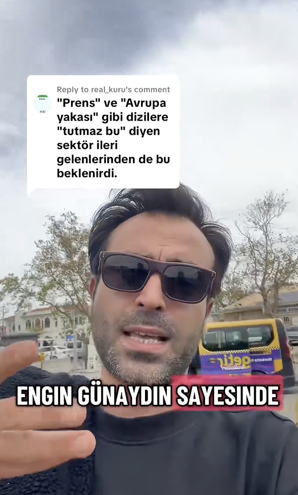 Yıllardır dizi setlerinde çalışan ve sektörle ilgili yaptığı açıklamalarla sık sık sosyal medyada gündem olan Yener Yalçın, bu kez Avrupa Yakası hakkında yaptığı sert açıklamalarla dikkatleri üzerine çekti.