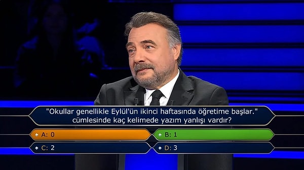 "Eylül'ün" yerine "eylülün" yazılması gereken cümledeki bu hata B şıkkını doğru şık haline getirirken söz konusu soru sosyal medyada gündem oldu.