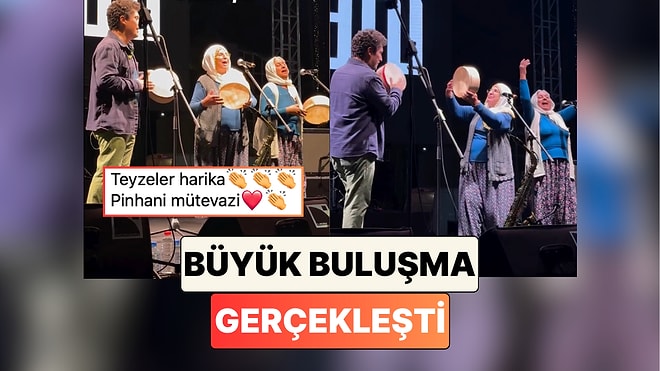 "Dünyadan Uzak" Şarkısıyla Meşhur Olan Delbekçi Teyzeler Pinhani'nin Fethiye'deki Sahnesine Konuk Oldu