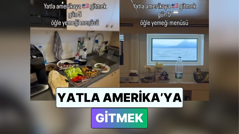 Yat ile Amerika'ya Seyahat Eden Bir Yat Kaptanı Öğle Yemeğini ve Mutfaklarını Paylaştı