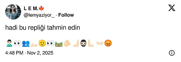 Hemen ardından emojilerle replik tahmin etme oyunu bir akıma dönüştü!