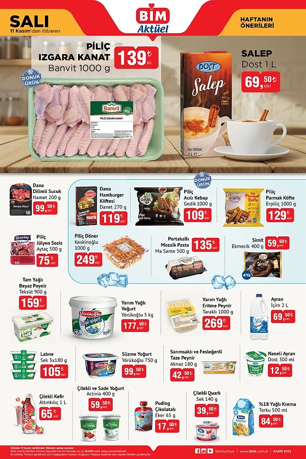 Banvit Piliç Izgara Kanat 1000 gr 139 TL