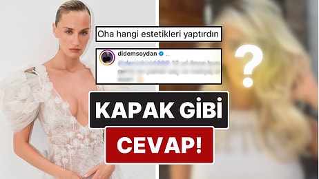 Son Halini Paylaşan Didem Soydan'dan Bir Kullanıcıdan Gelen Estetik Sorusuna Kapak Gibi Cevap!