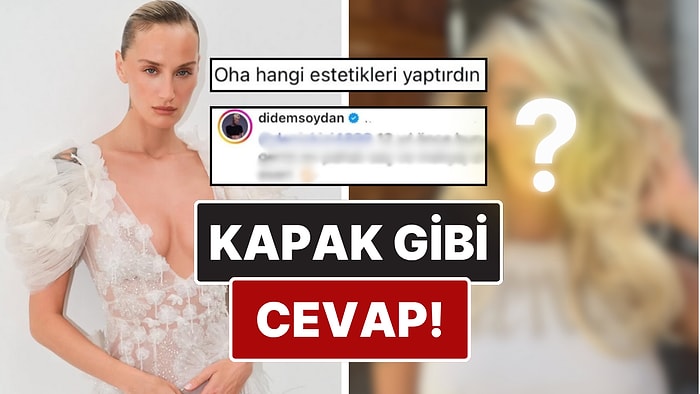 Son Halini Paylaşan Didem Soydan'dan Bir Kullanıcıdan Gelen Estetik Sorusuna Kapak Gibi Cevap!