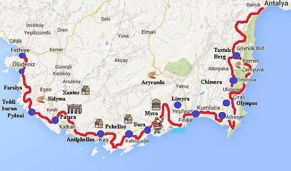 Geçtiğimiz günlerde Likya Yolu, İngiltere merkezli Time Out dergisi tarafından "Dünyanın En Güzel Yürüyüş Rotası" seçildi.