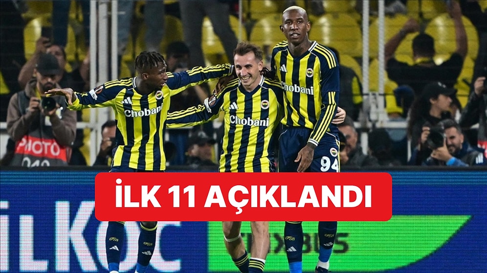 Fenerbahçe'nin Viktoria Plzen Karşısında İlk 11'i Belli Oldu