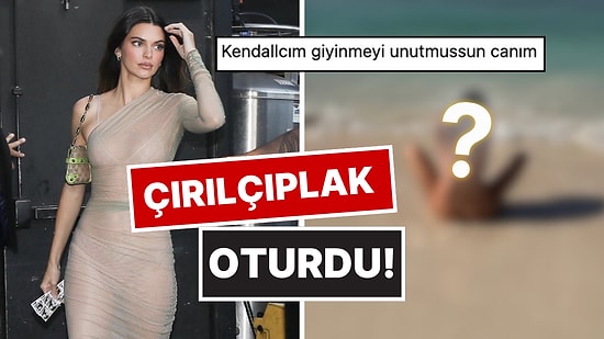 Cesur Pozlar Vermeyi Seven Kendall Jenner'in Plajdaki Üstsüz Pozu Sosyal Medyada Gündem Oldu!