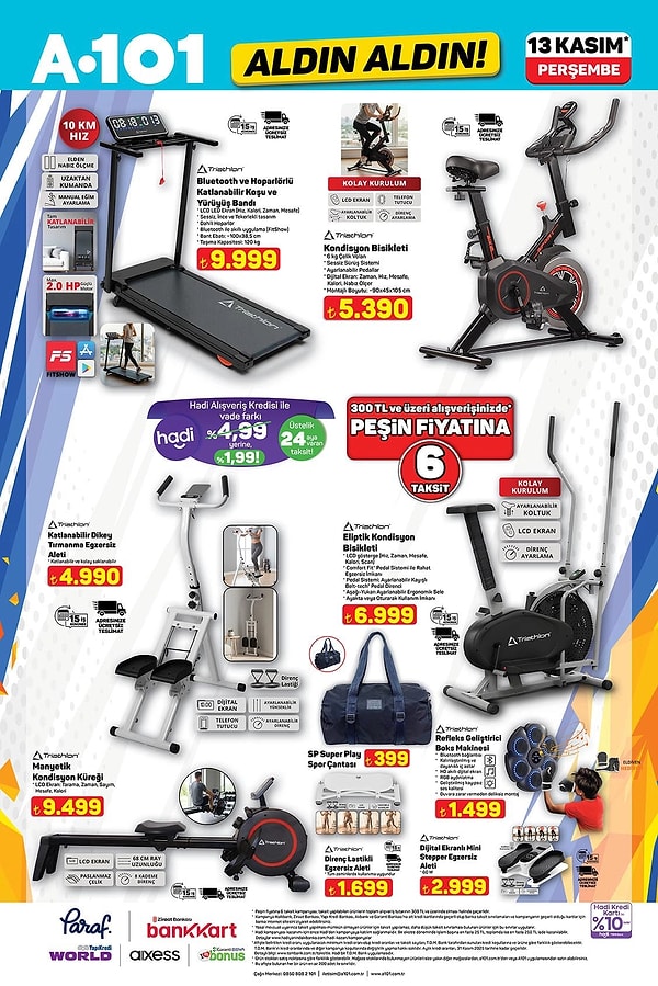 Triathlon Katlanır Koşu Bandı 9.999 TL