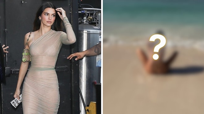Kendall Jenner Sat Naked on the Beach