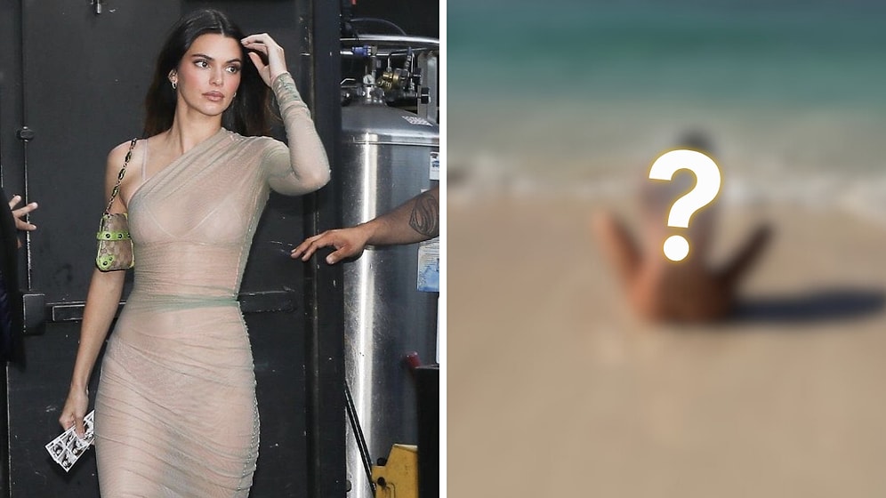 Kendall Jenner Sat Naked on the Beach