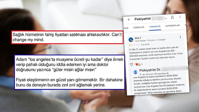 Tam Tamına 21 Bin TL! Seans Başına Neredeyse Bir Asgari Ücret İsteyen Psikiyatr Tartışma Yarattı