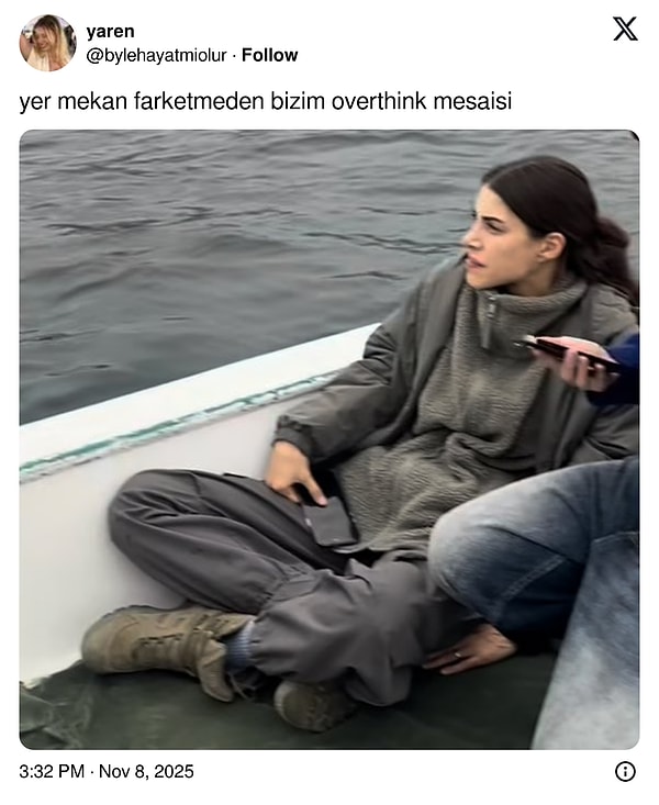 Zaten olayı bu değil mi overthinklemenin?