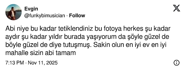 Tepki verenlere tepki de geldi.