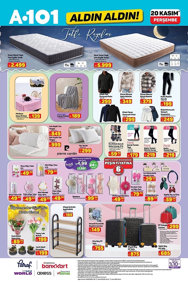 Oscar Bonel Yaylı Tek Kişilik Yaylı Yatak 2.499 TL