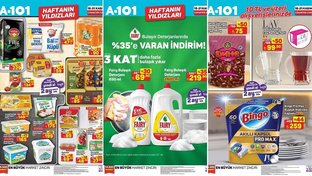 15 - 21 Kasım 2025 A101 Haftanın Yıldızları Kataloğu