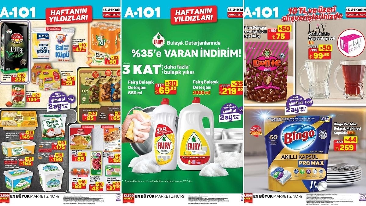 15 - 21 Kasım 2025 A101 Haftanın Yıldızları Kataloğu