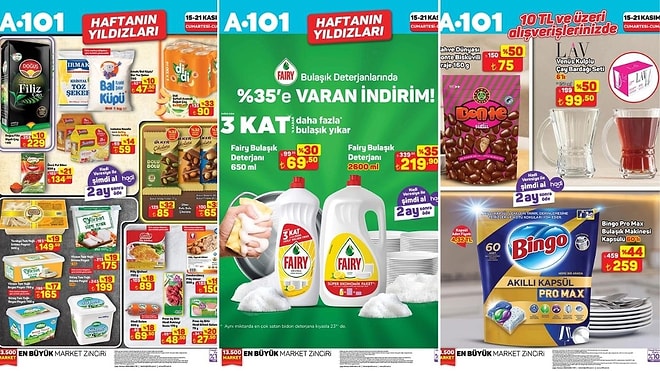 15 - 21 Kasım 2025 A101 Haftanın Yıldızları Kataloğu