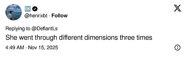 "Üç kez farklı boyutlardan geçti"
