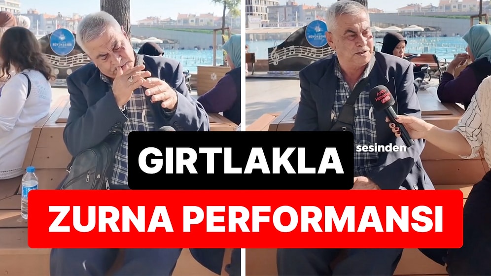 Gırtlağıyla Zurna Çalarak Hüsnü Şenlendirici'ye Meydan Okuyan Vatandaş "Biz Ne İzledik Şimdi?" Dedirtti