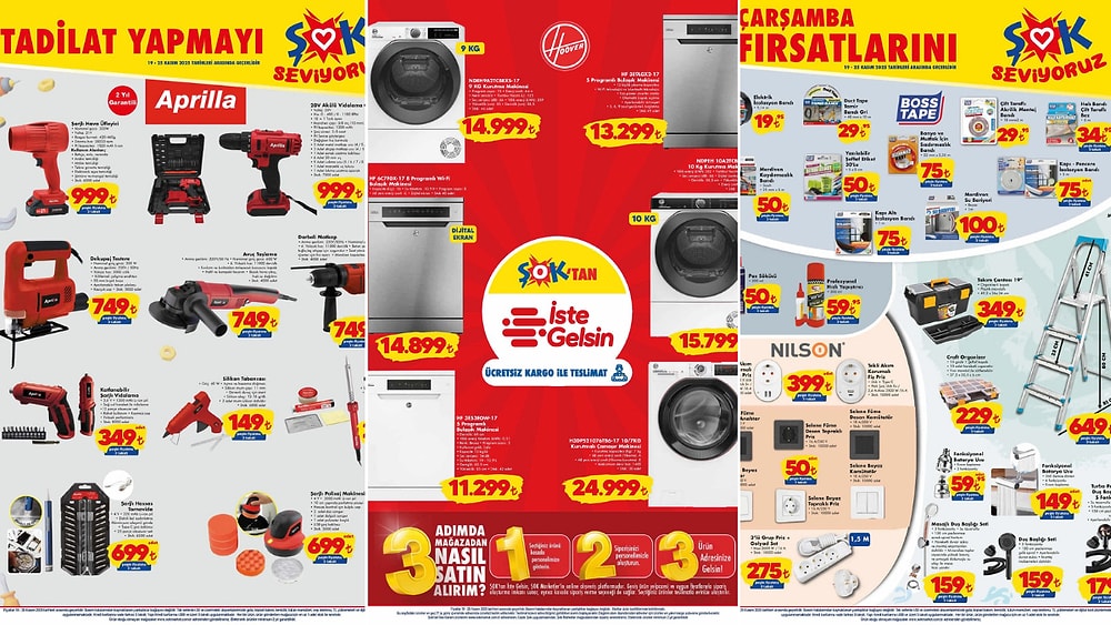 ŞOK'a Yapı Market Ürünleri Geliyor! 19 Kasım 2025 ŞOK Aktüel Ürünler Kataloğu