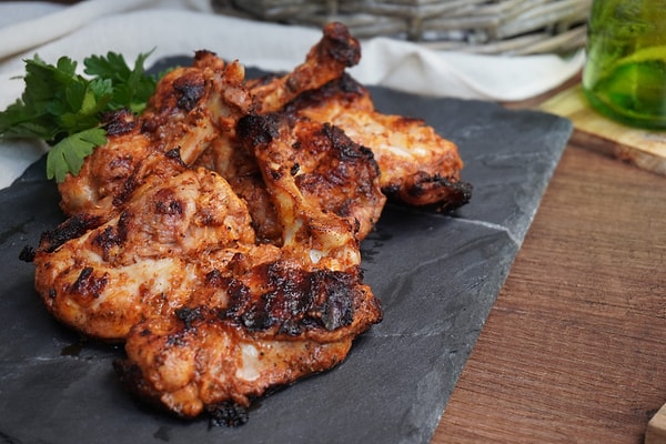 Zeytinyağlı Nohutlu Sebze Yemeği ve Tavuk