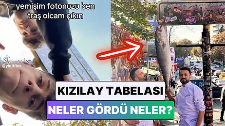 Akımın Sonu Gelmiyor: Kızılay Tabelası Önünde Yaşanan Birbirinden Garip Anlar