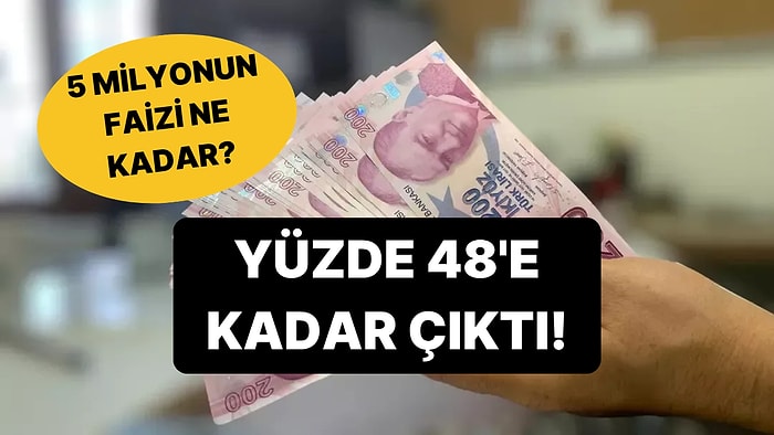 Mevduat Faizlerinde Son Durum: 5 Milyon TL'nin Aylık Getirisi Ne Kadar Oldu?
